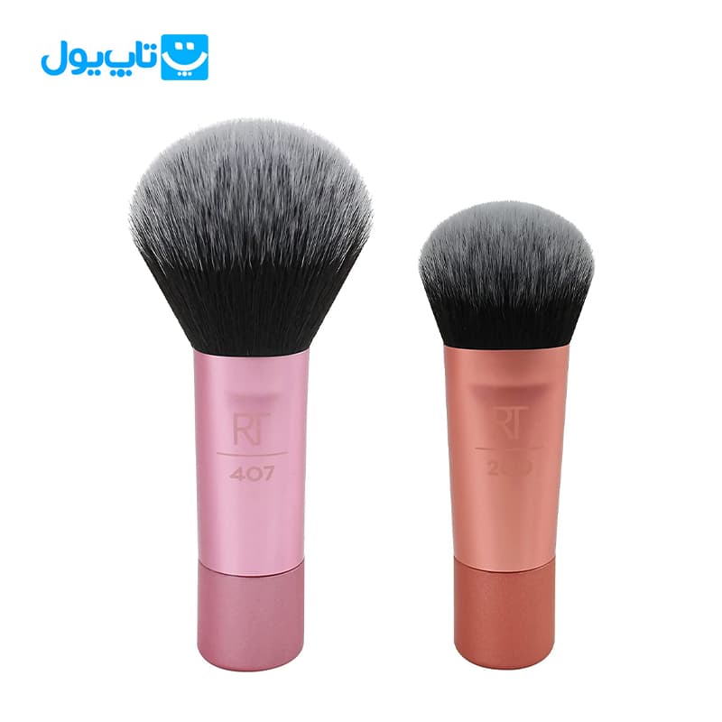 ست مینی براش ریل تکنیک Real techniques مناسب زیرسازی و رژگونه بسته 2 عددی — تصویر ۷