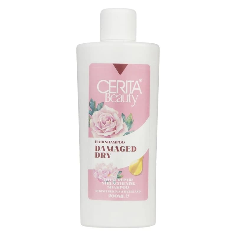 شامپو موهای خشک و آسیب دیده سریتا 200 میلی لیتر | Cerita Shampoo for Dry and Damaged Hair 200 ml — تصویر ۲