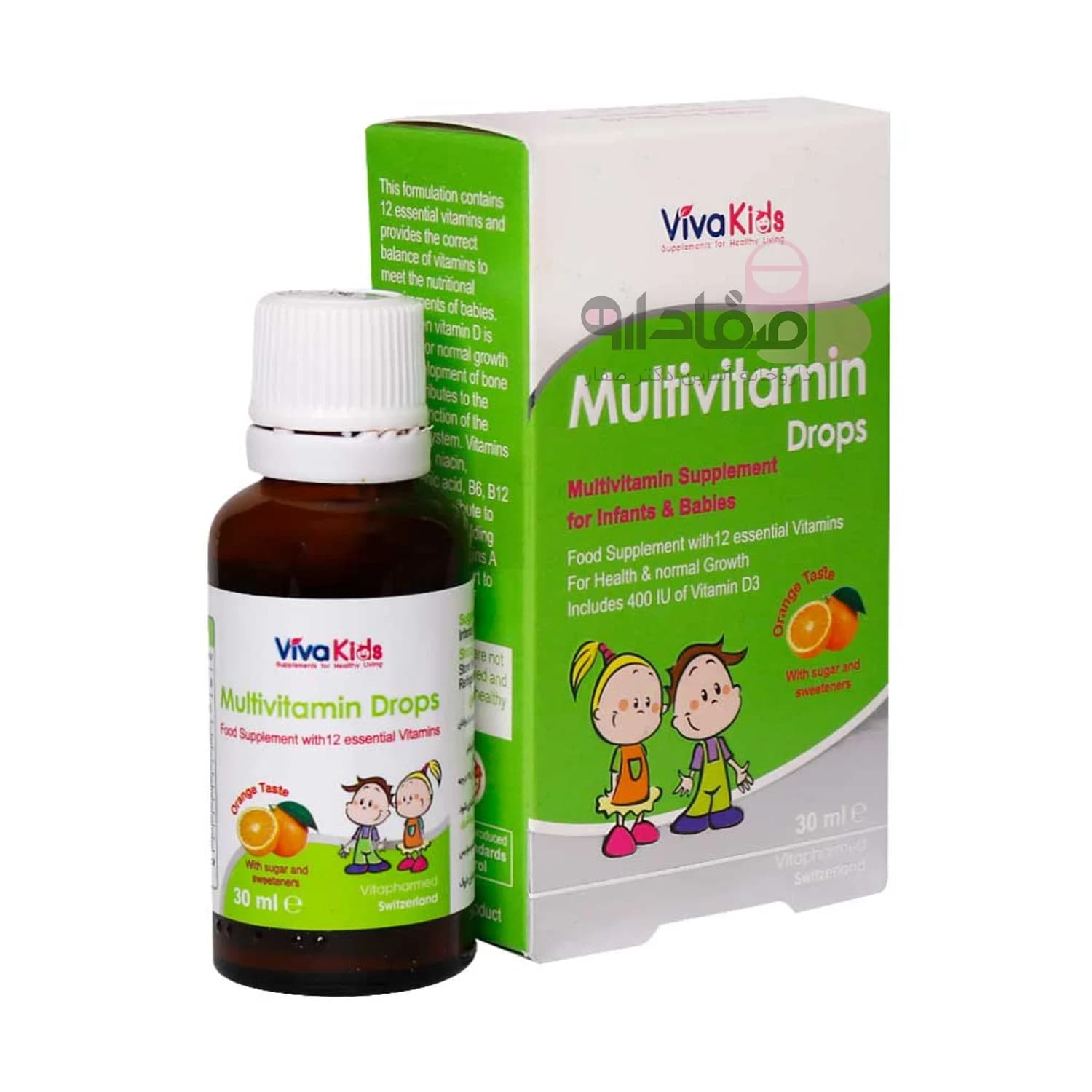 قطره مولتی ویتامین ویواکیدز ۳۰ میلیلیتر | Vivakids Multivitamin Drops 30ml — تصویر ۳