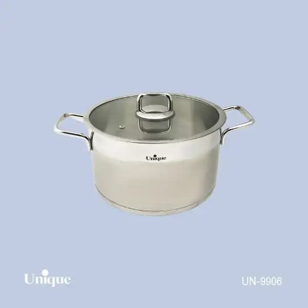 قابلمه استیل یونیک سایز 20 مدل فلت کد UN-9904