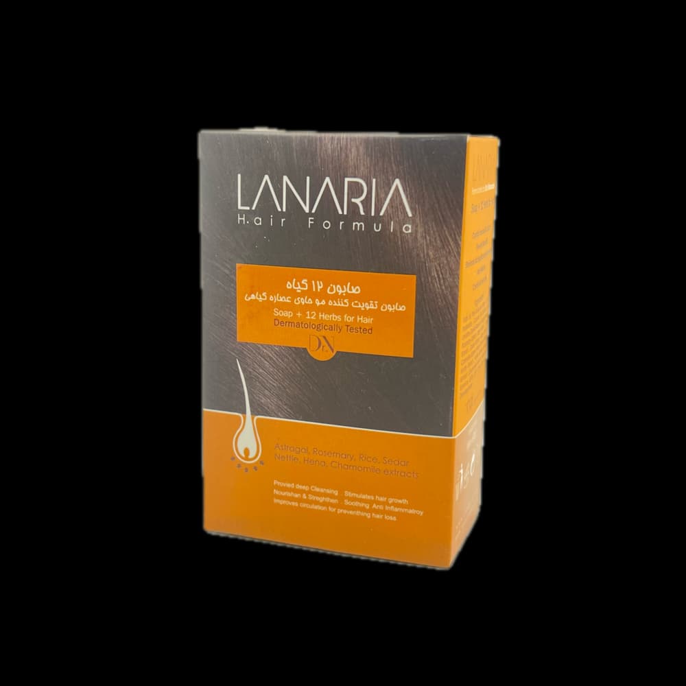 صابون 12 گیاه تقویت مو لاناریا | LANARIA حاوی گیاه دارویی