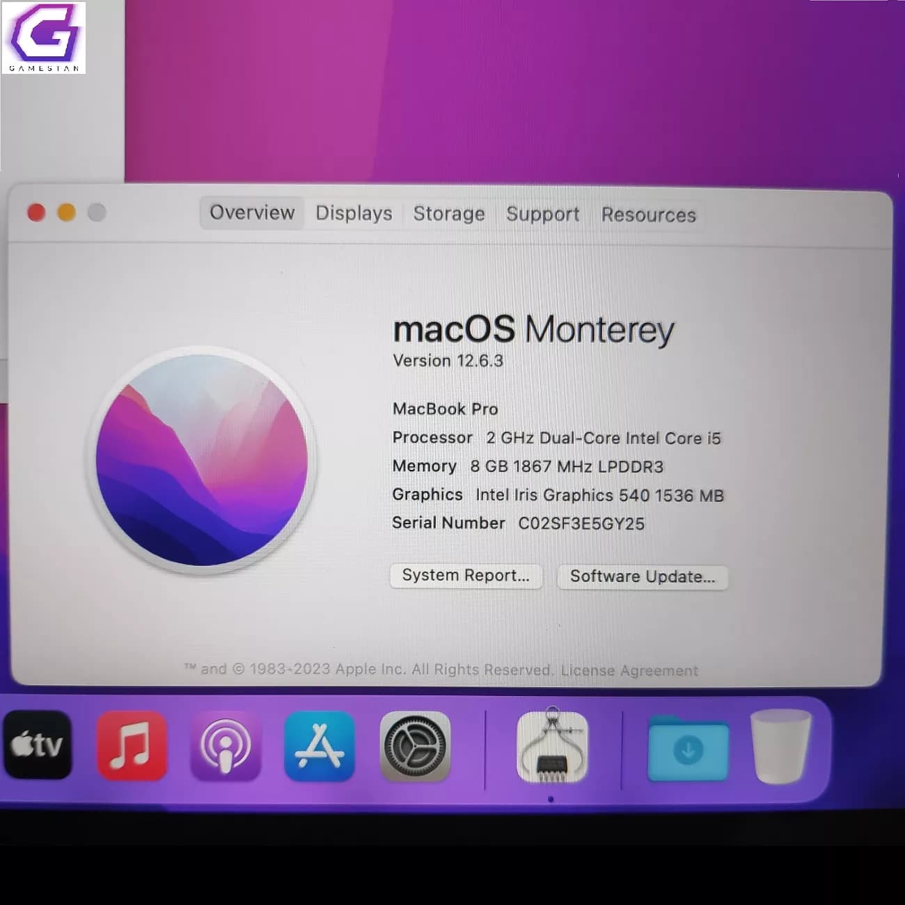 لپتاپ مک‌ بوک پرو (“13/i5) MacBook Pro 2017 A1708 – کار کرده — تصویر ۳
