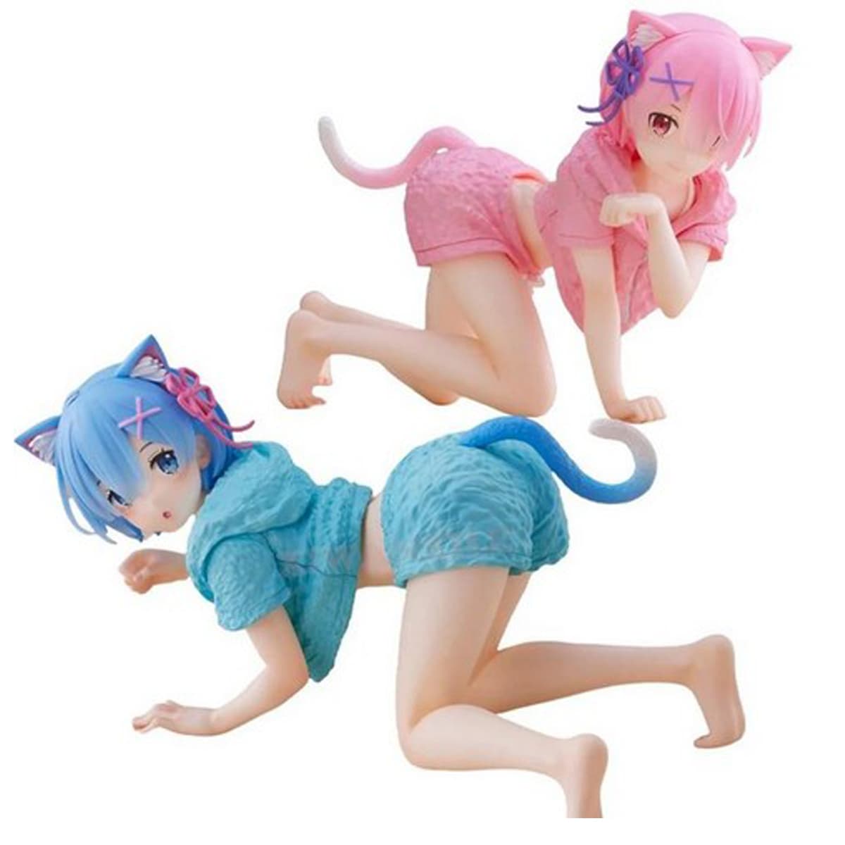 فیگور رم Rem سری ری زیرو Re:Zero طرح نشسته مجموعه 2 عددی