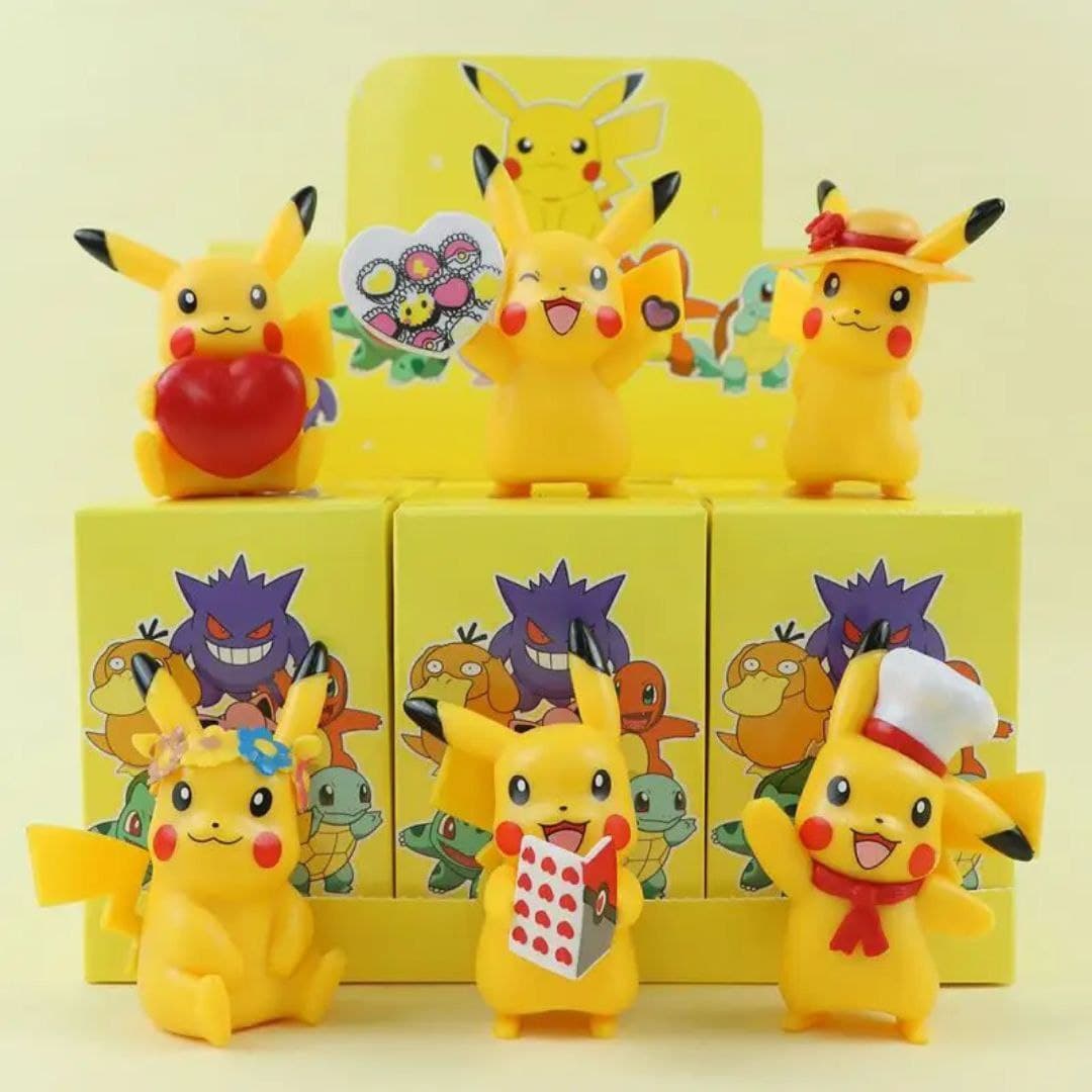 فیگور مدل پوکمون Pokemon مجموعه 6 عددی ایتم 1018 — تصویر ۳