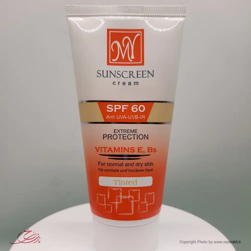 MY کرم ضدآفتاب SPF60 ویتامین E بی رنگ — تصویر ۸