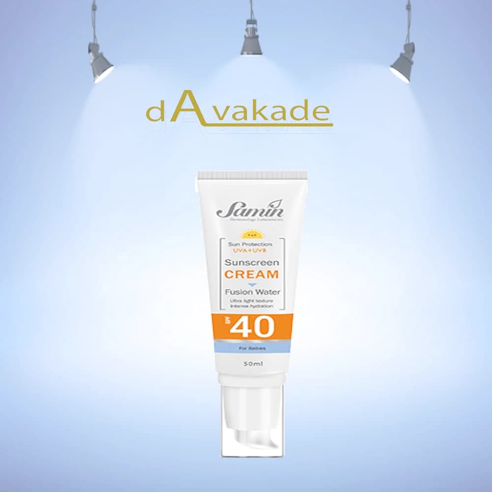 ضد آفتاب فیوژن واتر SPF40 کودکان ثمین SAMIN — تصویر ۷