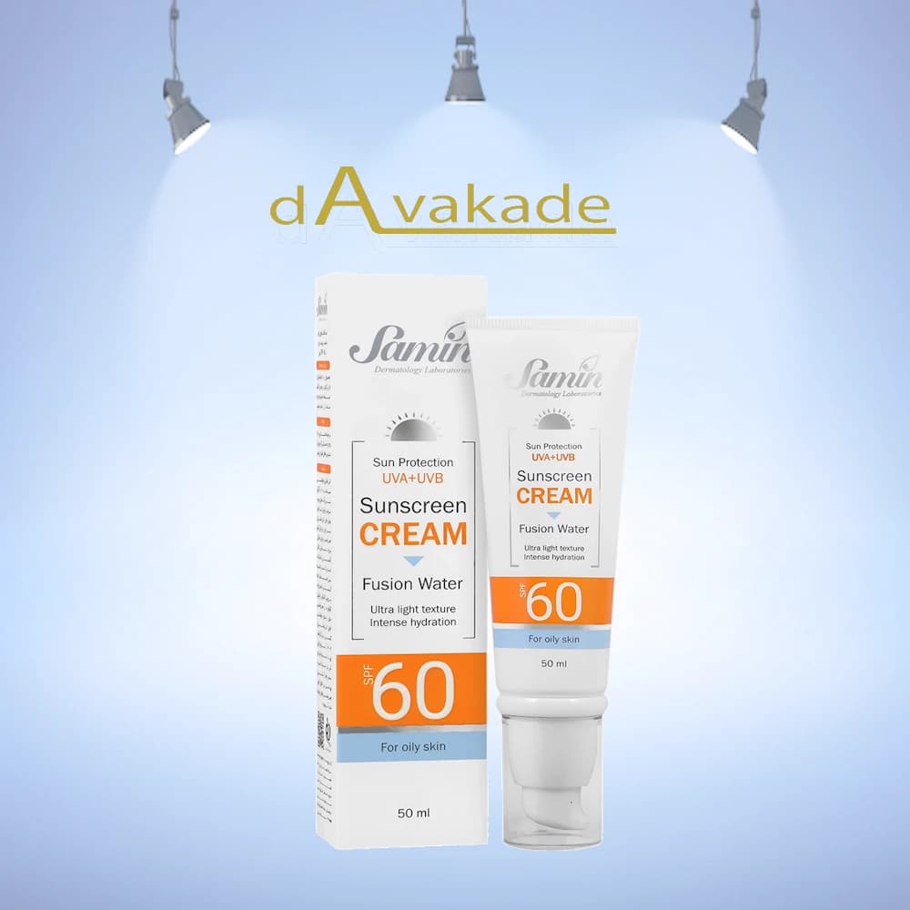 ضد آفتاب فیوژن واتر SPF60 انواع پوست ثمین SAMIN