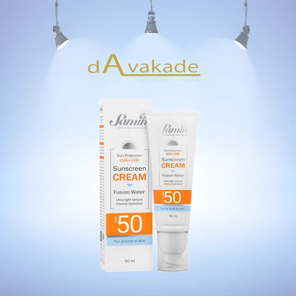 ضد آفتاب فیوژن واتر SPF50 انواع پوست ثمین SAMIN — تصویر ۴