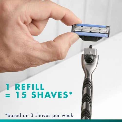یدک ژیلت Gillette Mach 3 Plus سه لبه بسته 5 عددی — تصویر ۱۰
