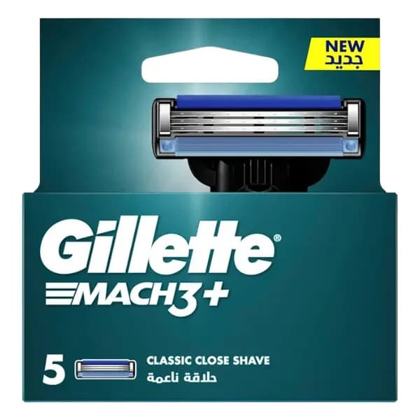 یدک ژیلت Gillette Mach 3 Plus سه لبه بسته 5 عددی — تصویر ۳