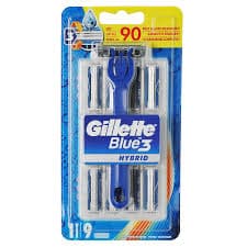 ست دسته و 9 عدد یدک ژیلت Gillette مدل Blue 3 Hybrid