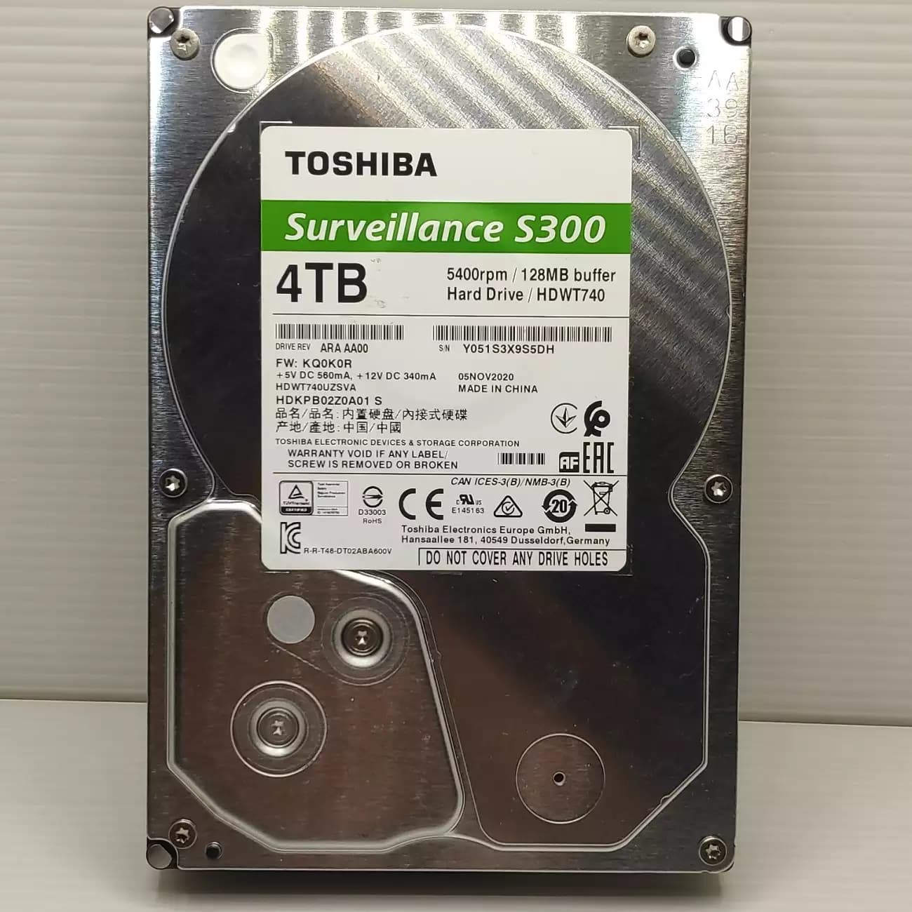 هارد دیسک اینترنال توشیبا Toshiba SATA III 4TB — تصویر ۳