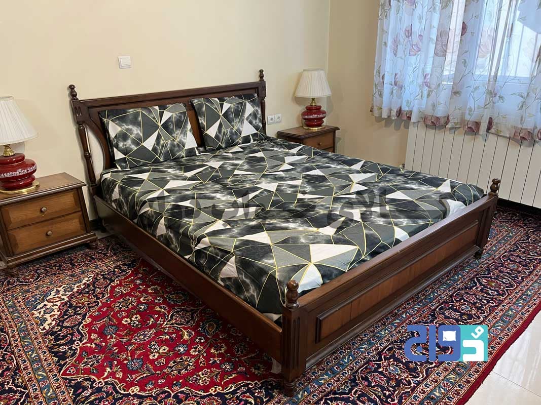 روتختی کشدار تخت دونفره طرح ترک مدل کندو کد 140207041