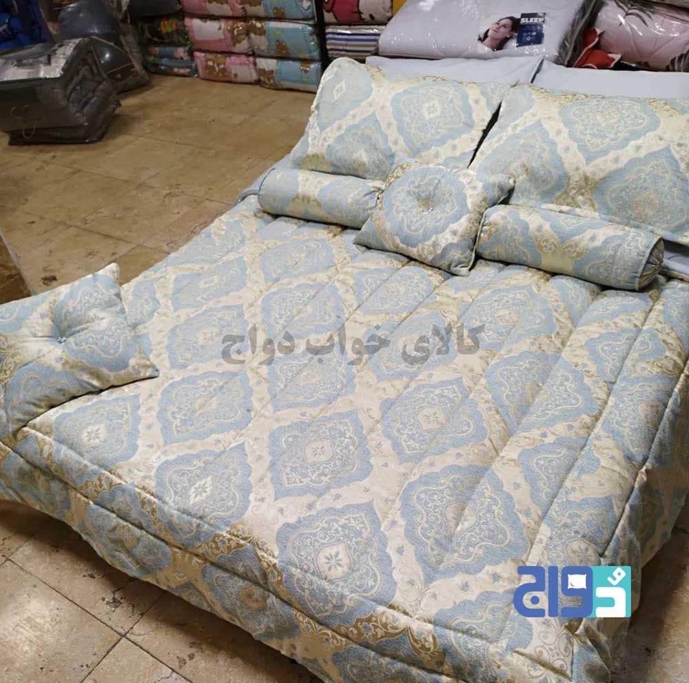 سرویس لحاف مخمل ابریشم گلدار + (۴تکه هدیه) کد 140203152