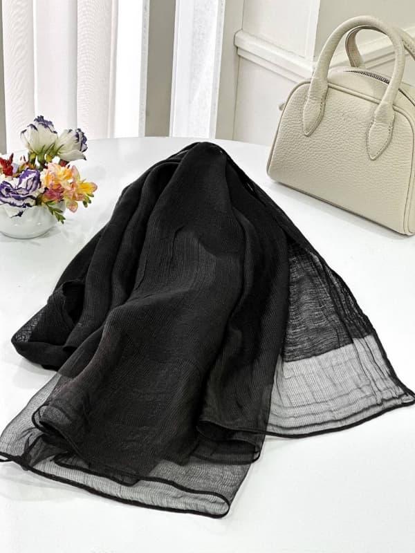 شال دوتکه ویسکوز و حریر شیشه‌ای — تصویر ۸