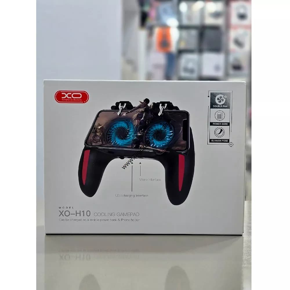 دسته بازی PubG موبایل XO مدل H10 مشکی — تصویر ۱۲