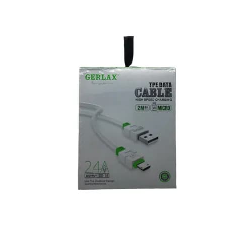 کابل شارژ 2 متری فست اندروید GERLAX مدل GD-14 سفید — تصویر ۲
