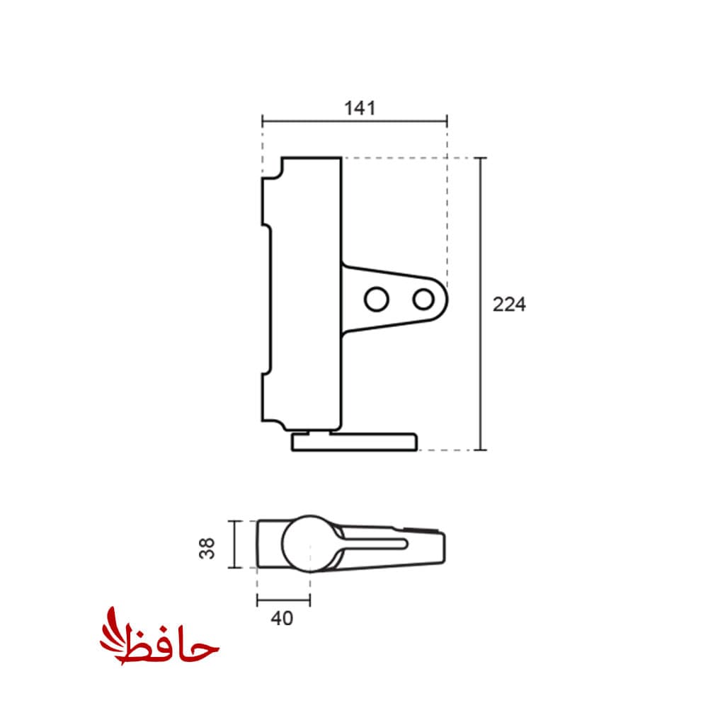 شیر حمام کی دبلیو سی مدل آوا سفید KWC — تصویر ۷