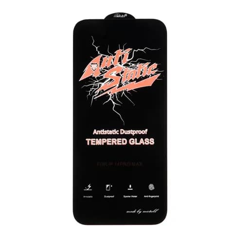 محافظ صفحه نمایش شیشه ای Anti Static مدل iPhone 14 Pro Max – مشکی — تصویر ۲