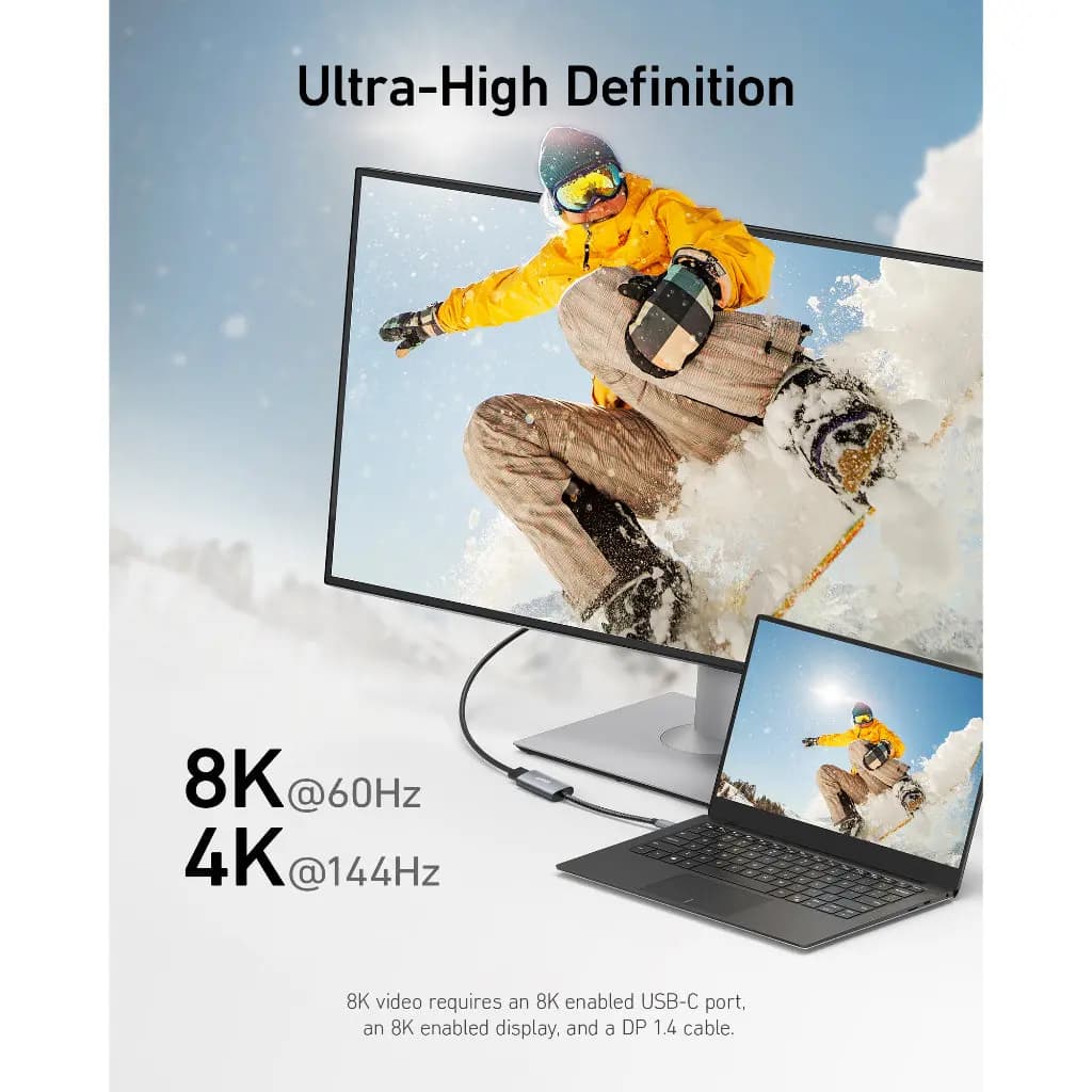 آداپتور انکر USB-C to DisplayPort 8K مدل A8318 — تصویر ۱۲