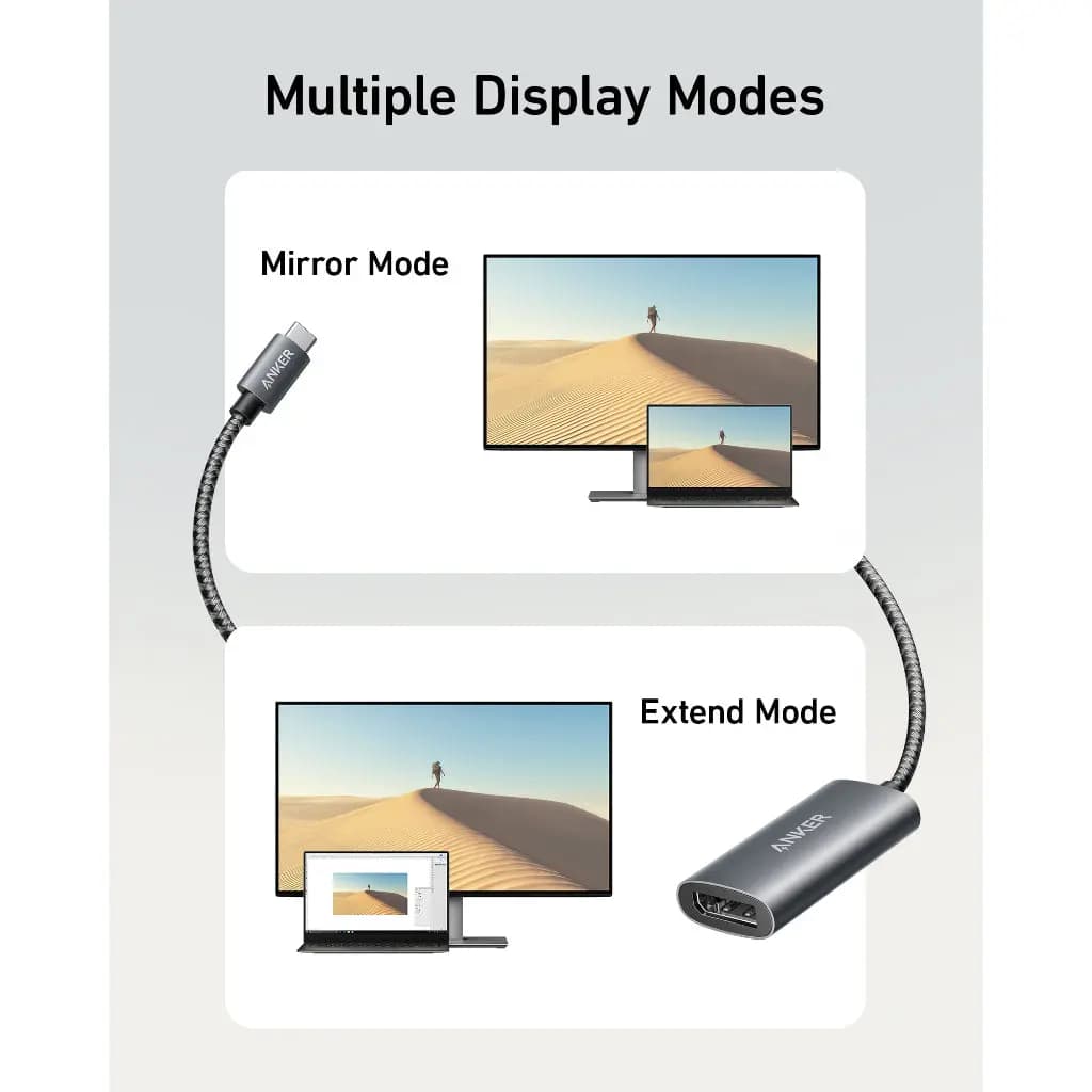 آداپتور انکر USB-C to DisplayPort 8K مدل A8318 — تصویر ۷