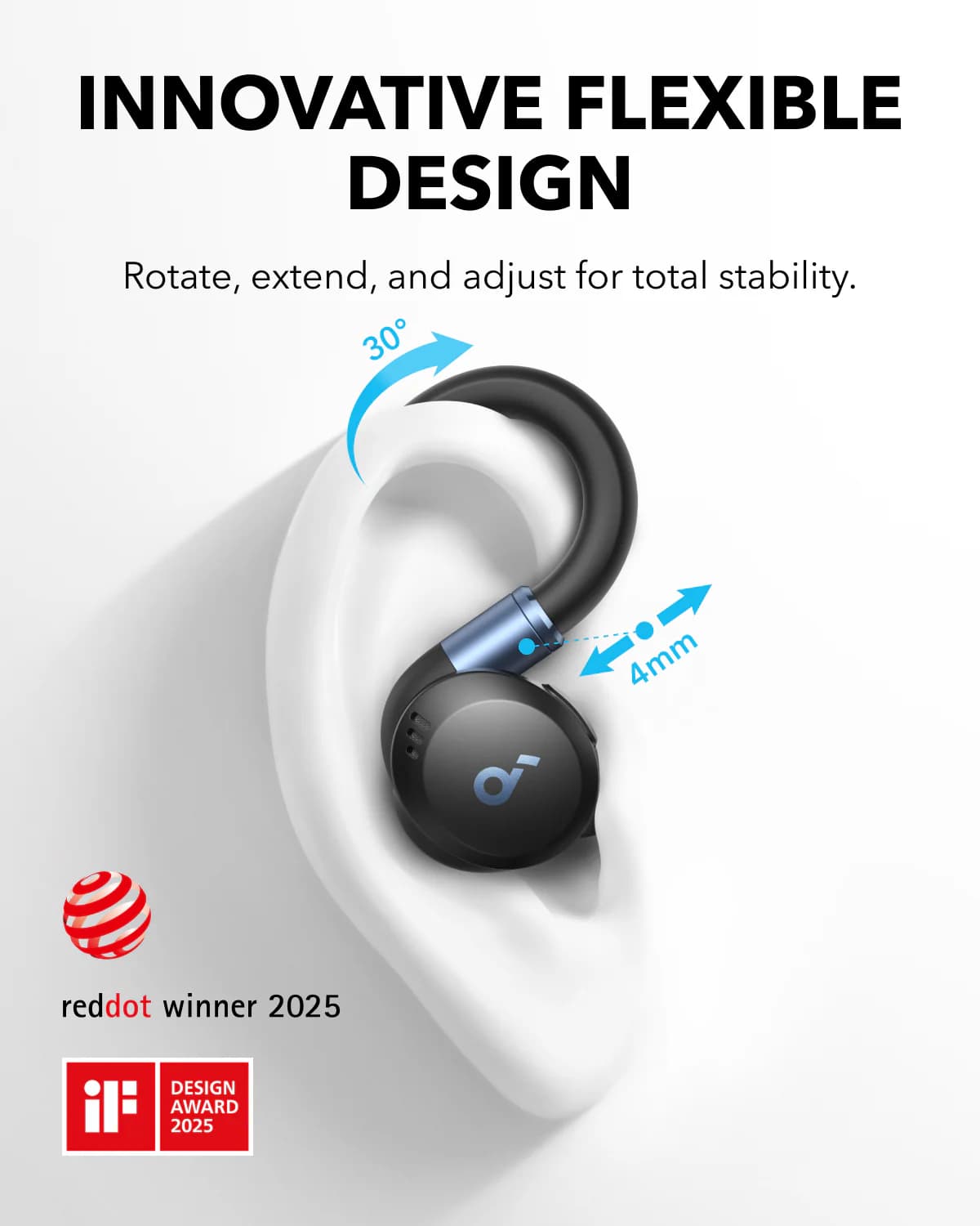 ایربادز ورزشی انکر Soundcore Sport X20 مدل A3968 — تصویر ۳