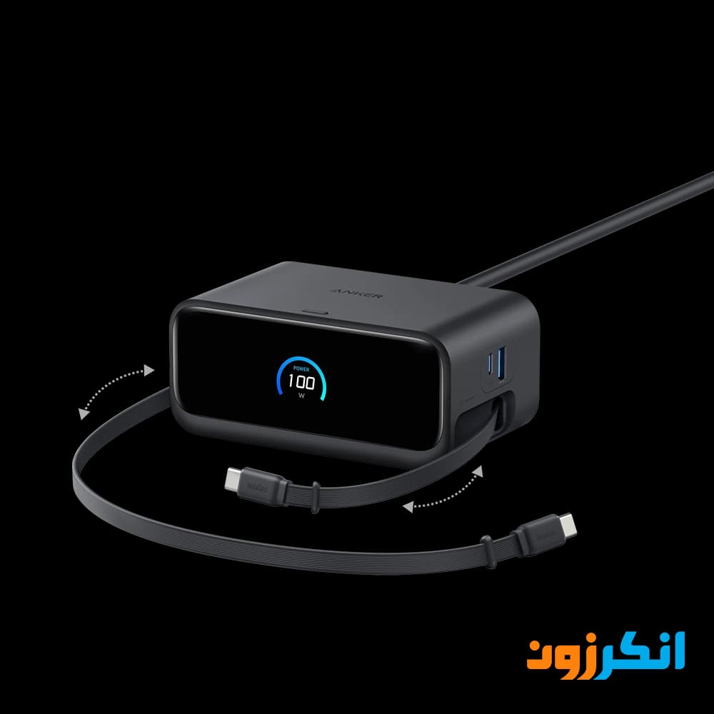 شارژر رومیزی 100 وات انکر با 7 پورت خروجی مدل A91C8