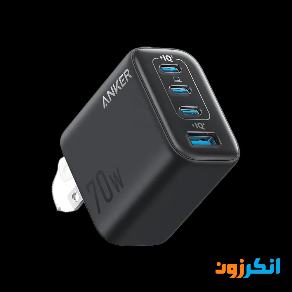 شارژر دیواری 70 وات انکر با چهار پورت خروجی مدل A121C