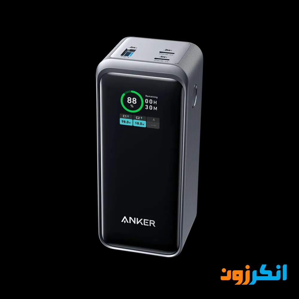 پاوربانک 20000 میلی آمپر انکر با توان 200 وات مدل A1336