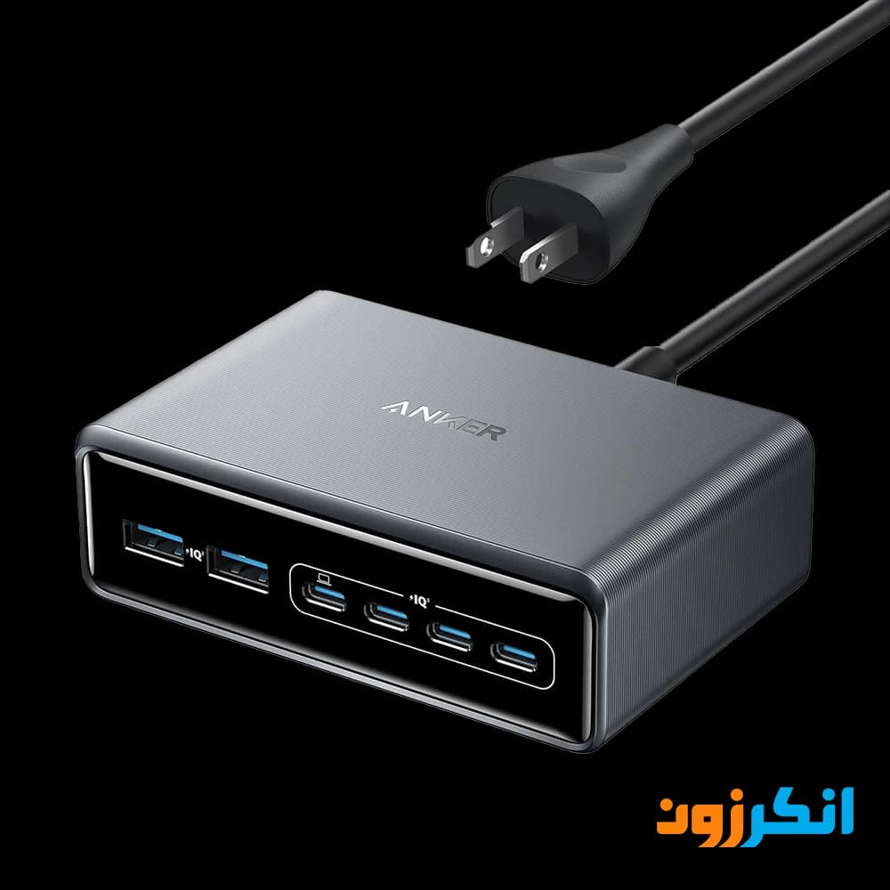 شارژر رومیزی 200 وات انکر با 6 پورت خروجی مدل A2683