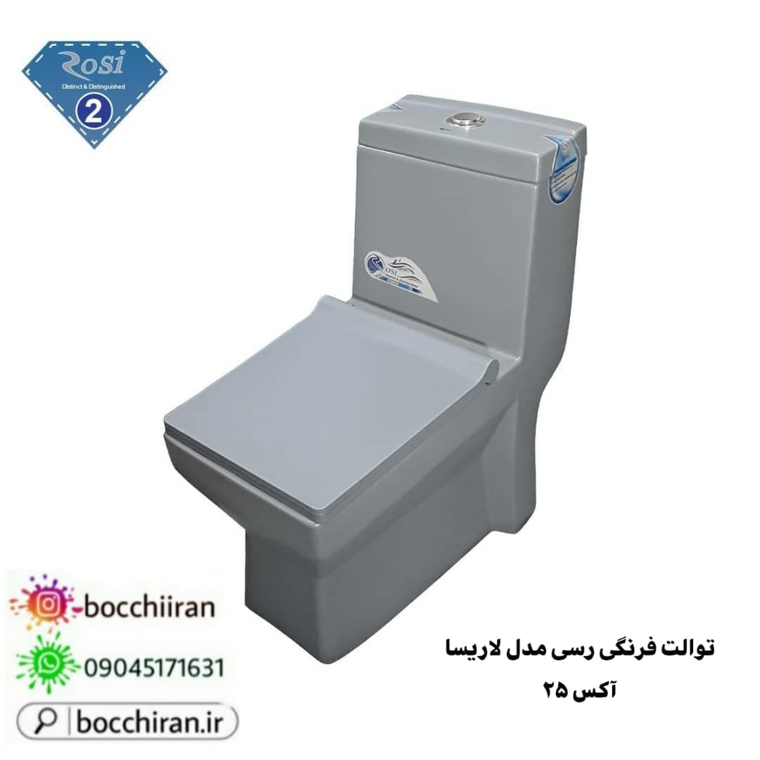 توالت فرنگی رسی مدل لاریسا طوسی Rosi