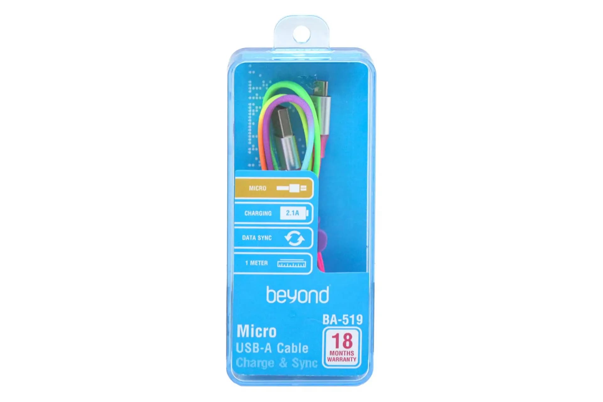 کابل شارژ میکرو یو اس بی بیاند مدل BA-519 به طول ۱ متر — تصویر ۷