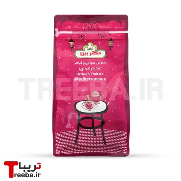 دمنوش میوه ای و گیاهی مدیترانه ای دکتر بین