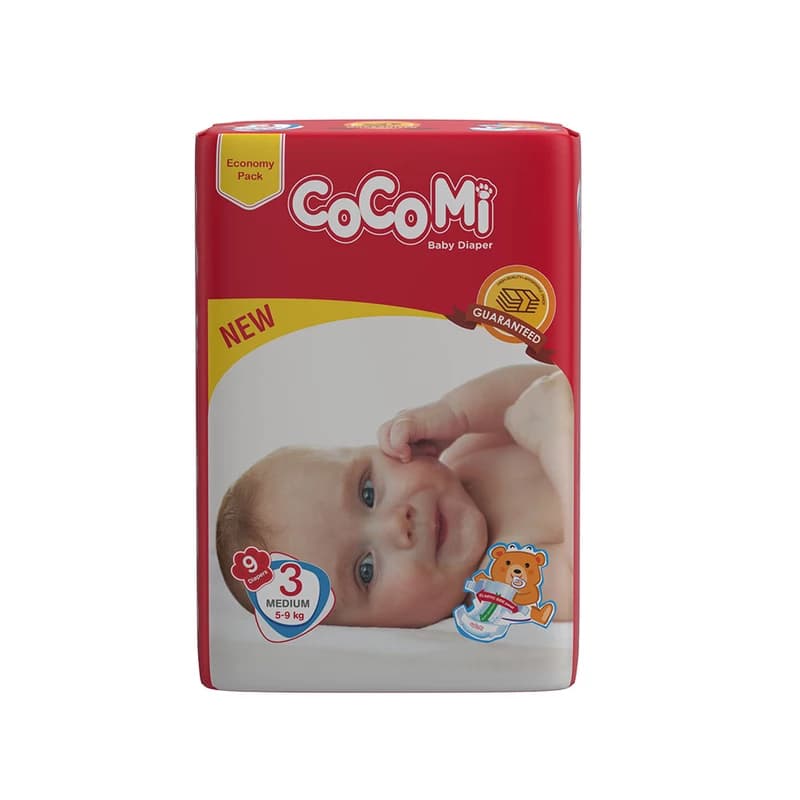پوشک کوکومی سایز 3 بسته 9 عددی — تصویر ۵