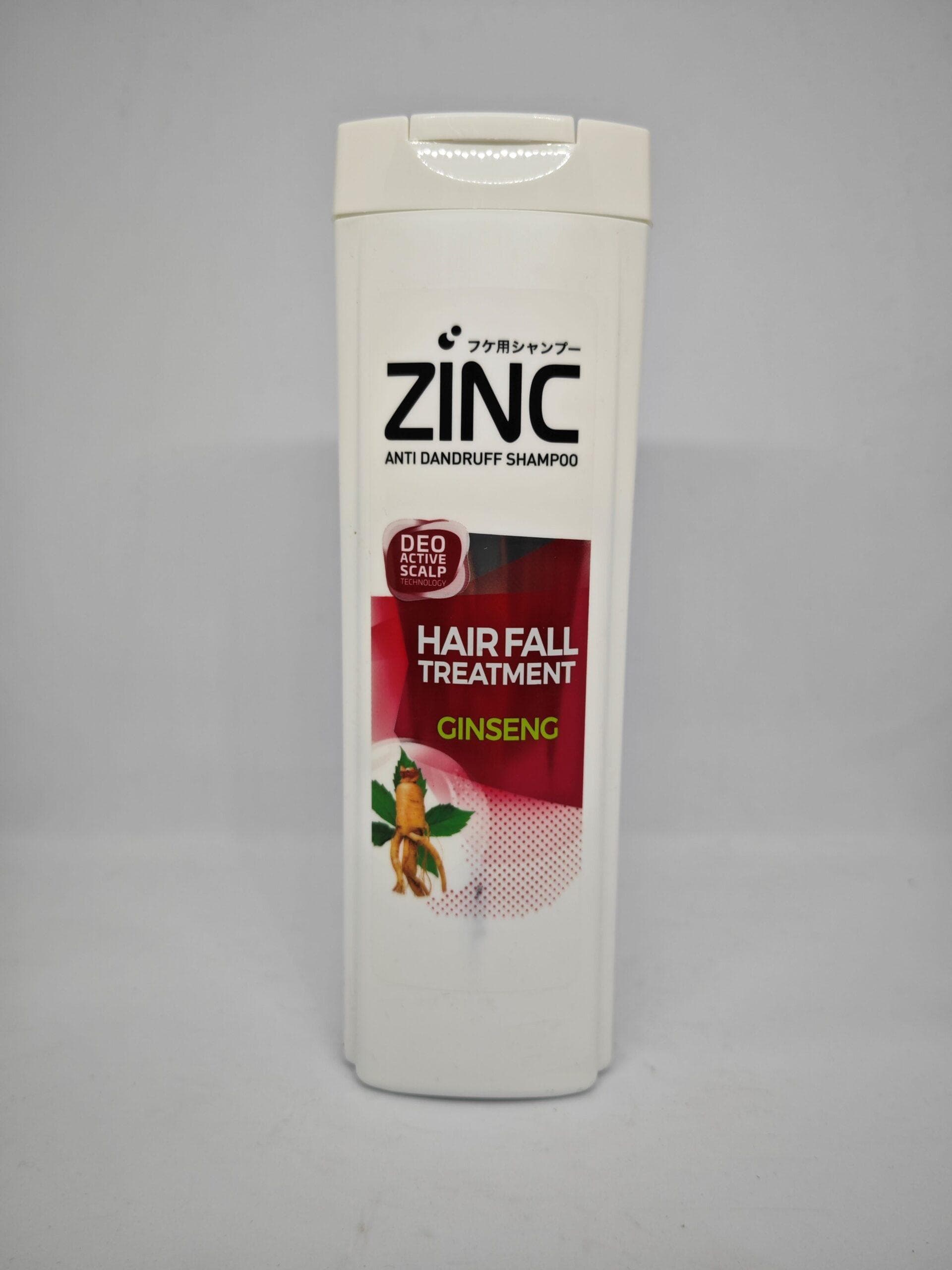 شامپو مو ضد شوره و ضد ریزش زینک Zinc با عصاره جینسینگ حجم 340 میل — تصویر ۶