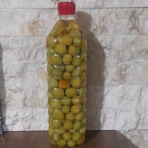 ترشی آلوچه جنگلی ترش ترش،ترشی گوجه سبز جنگلی ترش 500 گرمی گیلان.رشت
