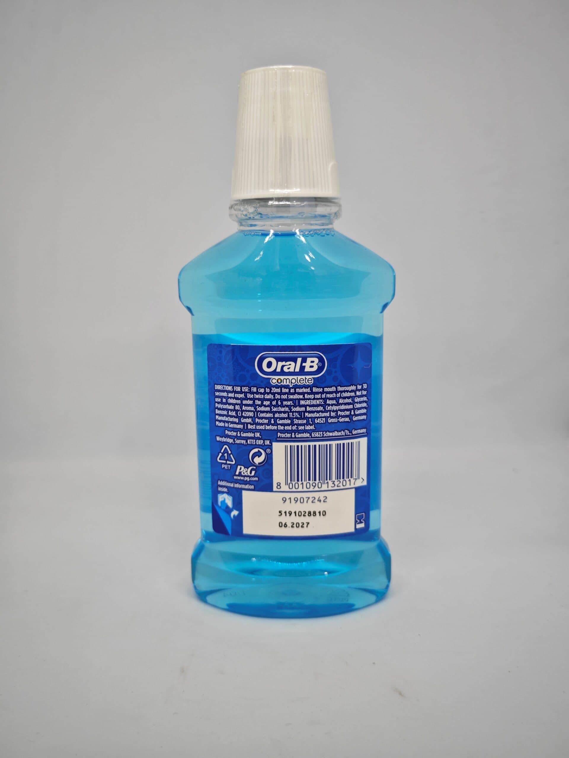 دهانشویه اورال بی ORAL-B مدل Complete حجم 250 میل — تصویر ۵