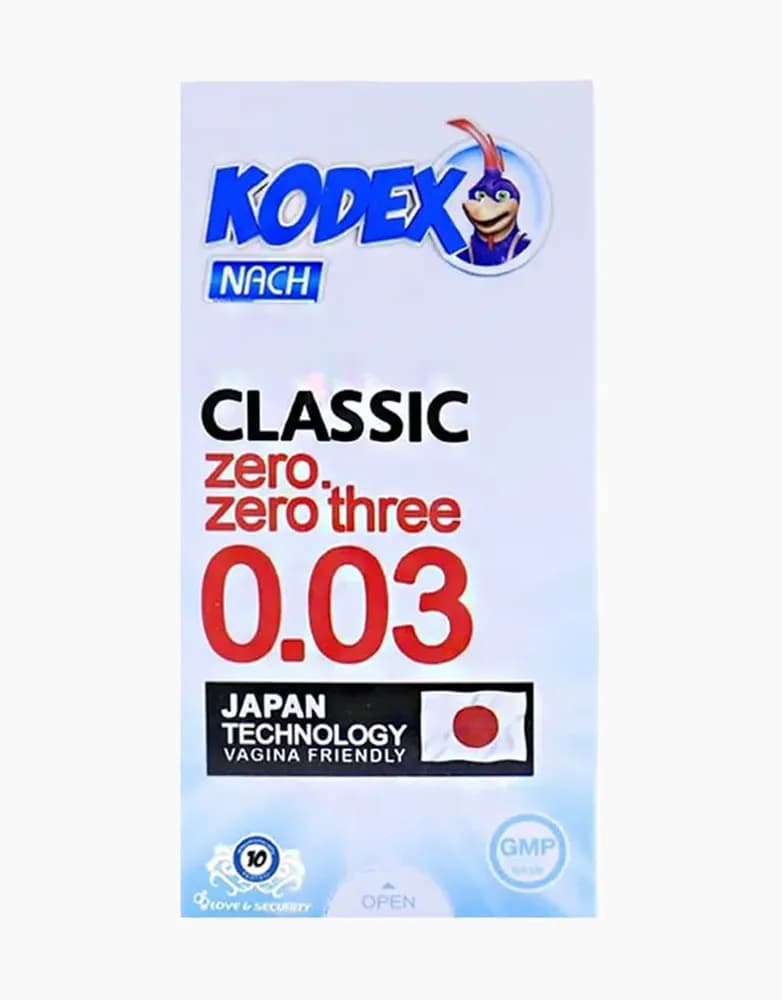 کاندوم کدکس مدل Classic 0.03 | بسته 10 عددی — تصویر ۲