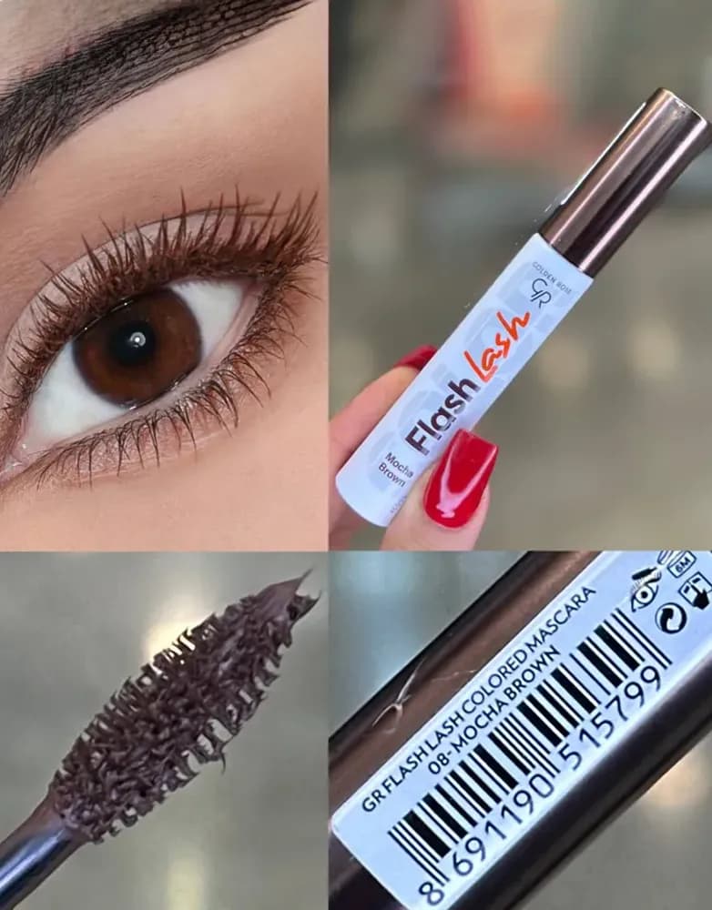 ریمل قهوه ای گلدن رز MOCHA BROWN 08 — تصویر ۵