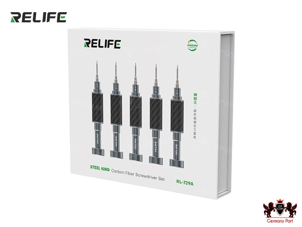 ست پیچگوشتی نوک فولادی دسته استیل ریلایف SCREWDRIVER SET RL-729A RELIFE — تصویر ۴