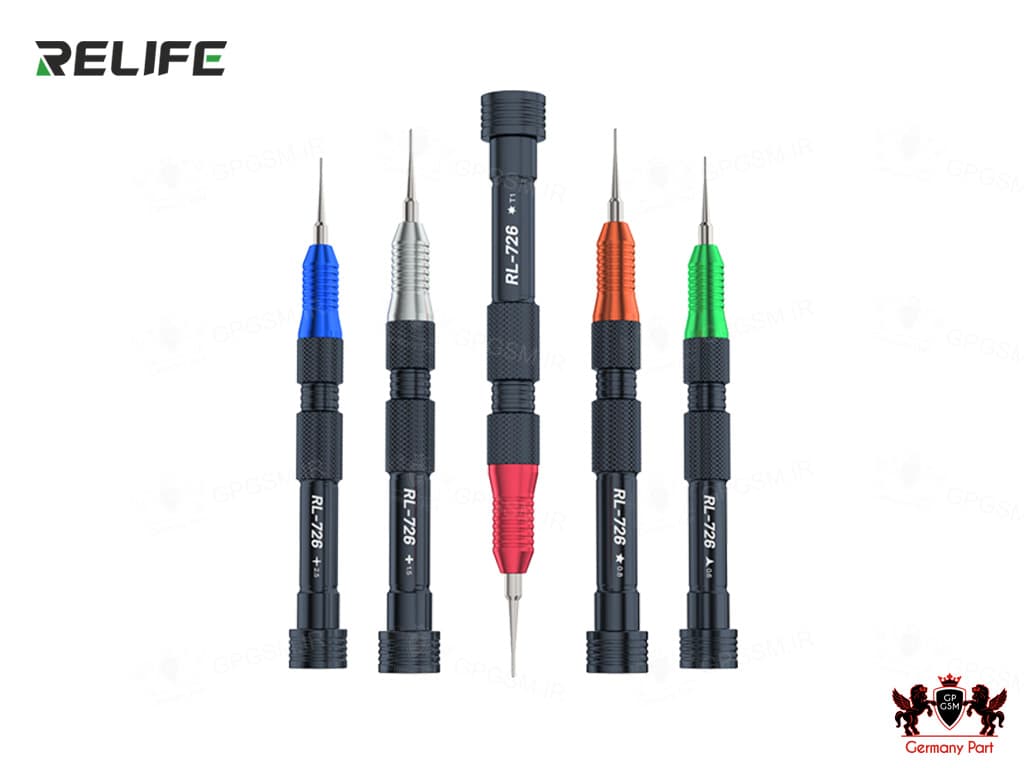ست پیچ گوشتی نوک فولادی دسته فلزی ریلایف SCREWDRIVER SET RL-726A RELIFE