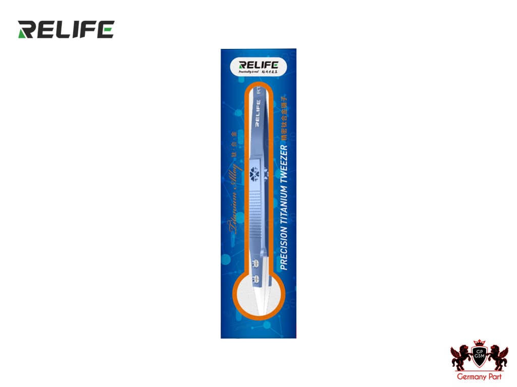 پنس سرصاف تیتانیومی با سر سرامیکی ریلایف TWEEZERS TITANIUM CERAMIC RT-11E RELIFE — تصویر ۷