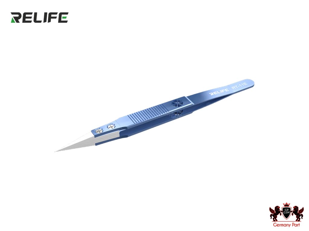 پنس سرصاف تیتانیومی با سر سرامیکی ریلایف TWEEZERS TITANIUM CERAMIC RT-11E RELIFE
