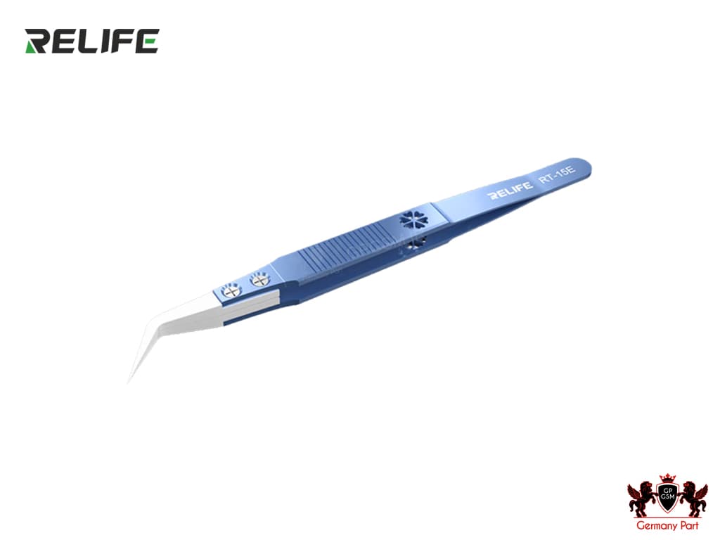 پنس سرکج تیتانیومی با سر سرامیکی ریلایف TWEEZERS TITANIUM CERAMIC RT-15E RELIFE