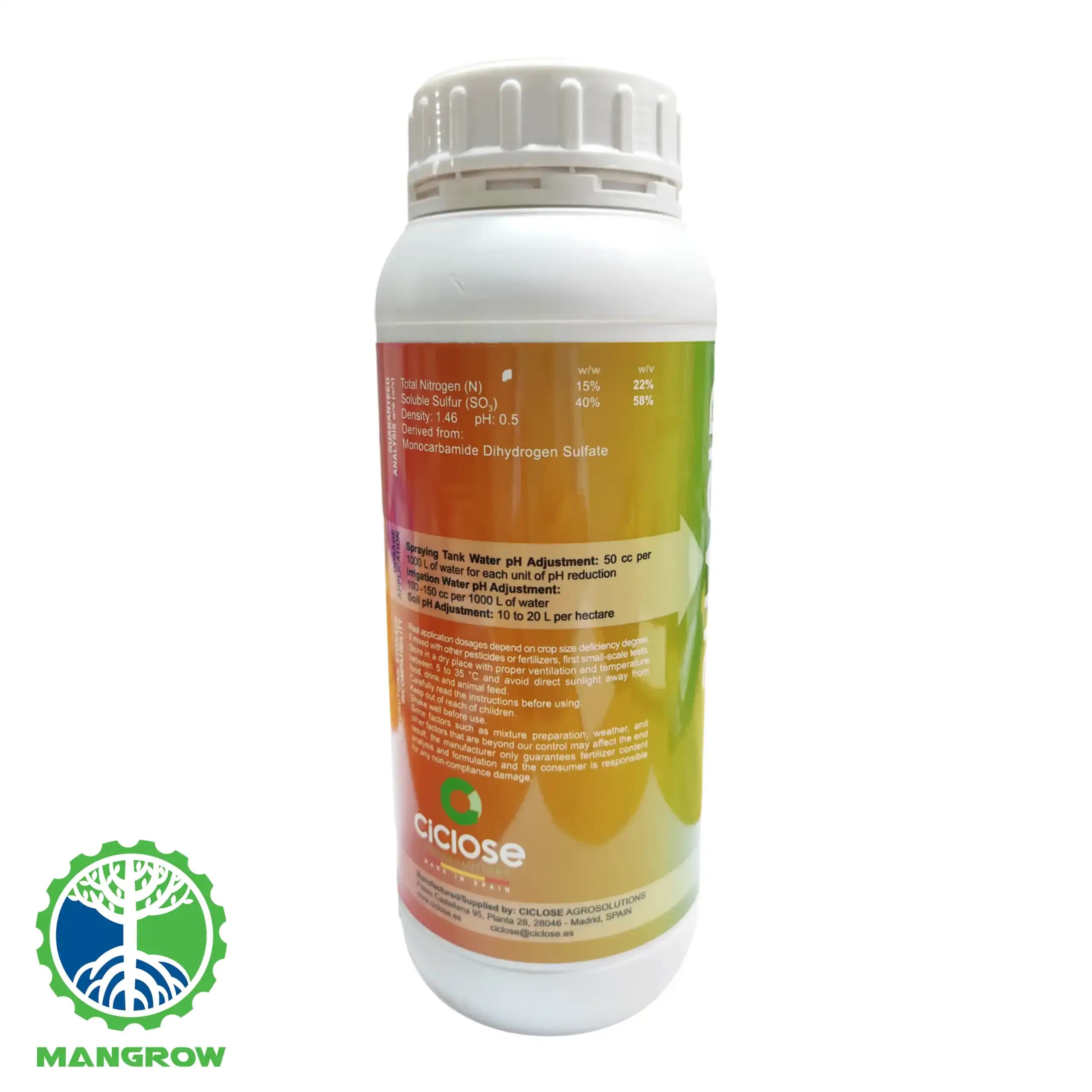 کود تنظیم کننده Ph مایع PHACID سیکلوز 1 لیتری — تصویر ۸