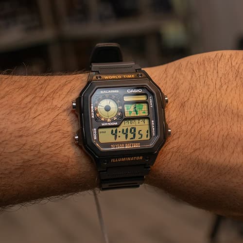 ساعت مچی کاسیو مردانه AE-1200WH-1B — تصویر ۱۱