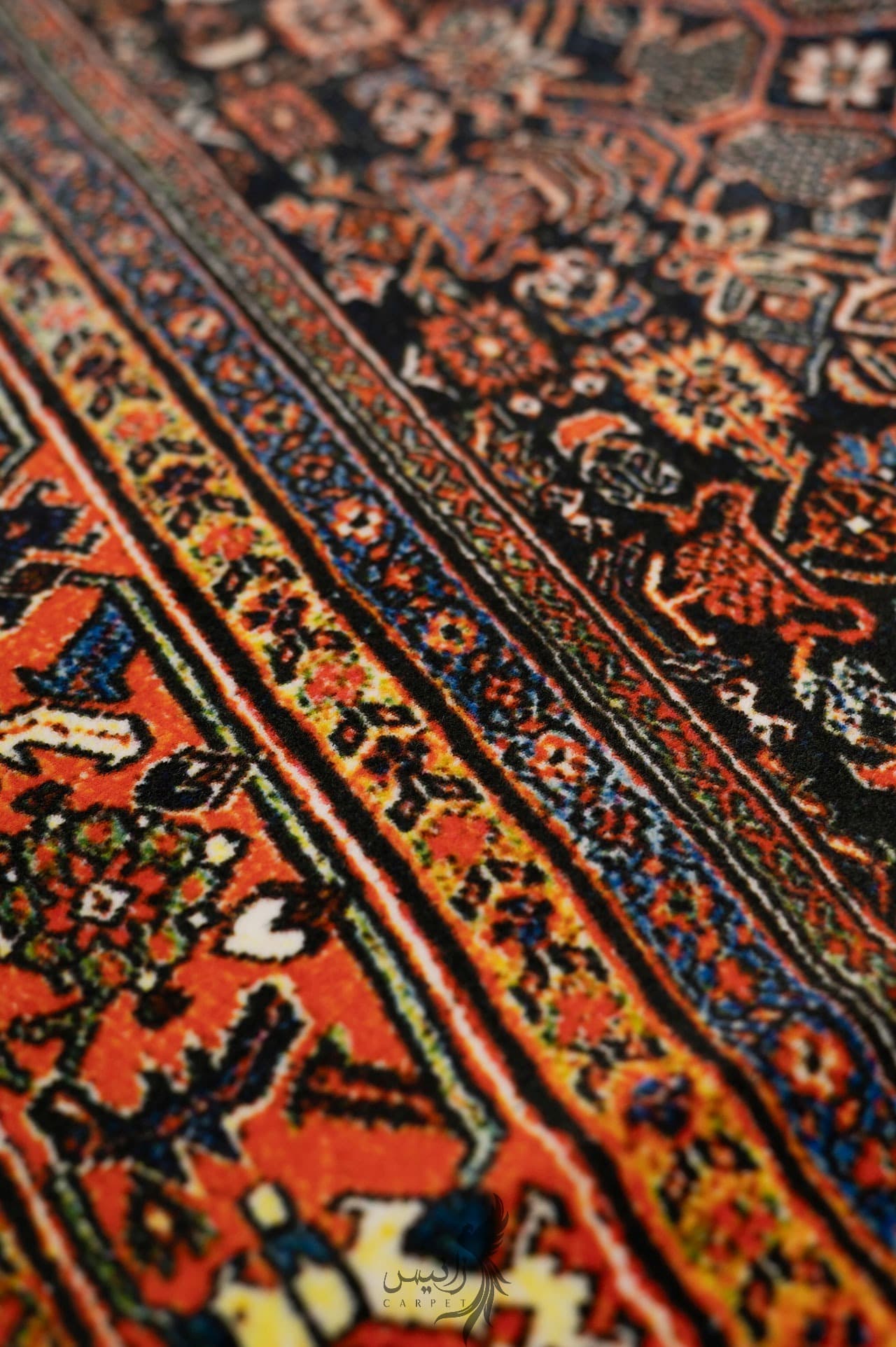 فرش اکریلیک زمینه سرمه ای کد 20 — تصویر ۶