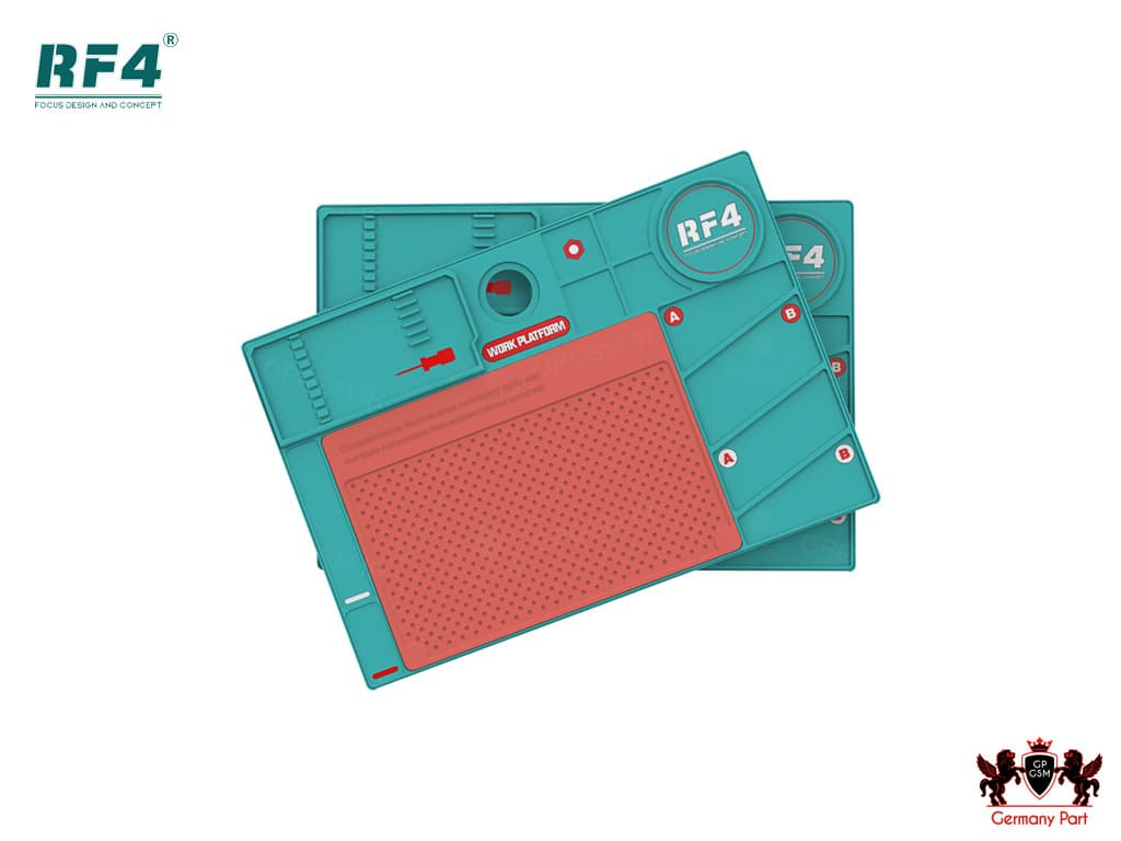 پد انتی استاتیک ضد لغزش سیلیکونی RF P02 اراف 4 – ANTI STATIC NON SLIP MAGNETIC SILICON REPAIR MAT SOLDERING MATT RF P02 RF4
