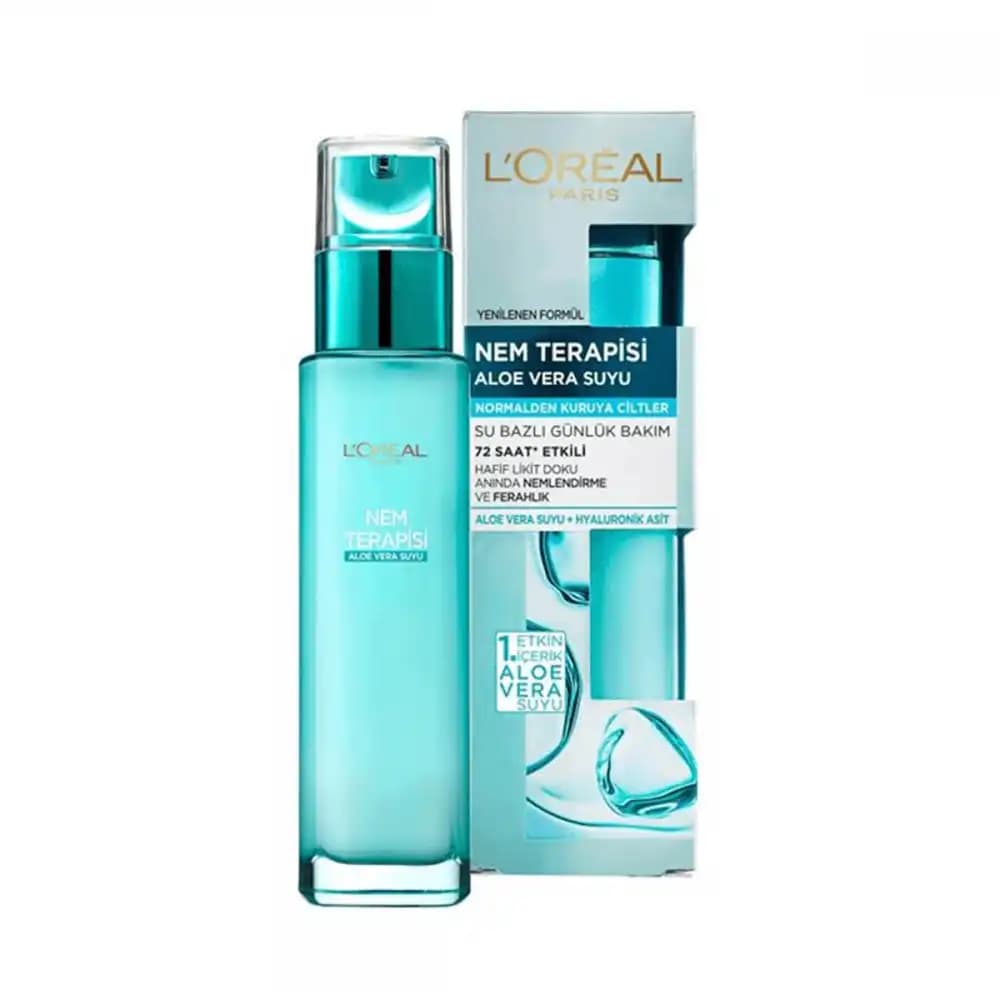 سرم آبرسان لورال Loreal عصاره آلوئه ورا پوست نرمال تا خشک حجم 70 میل
