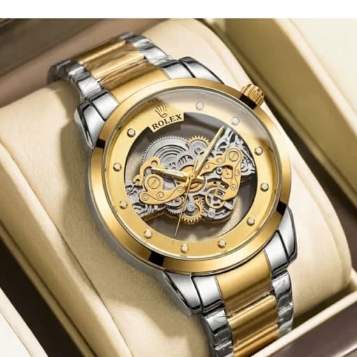 ساعت مچی مردانه رولکس ROLEX پشت و رو نمایان — تصویر ۲